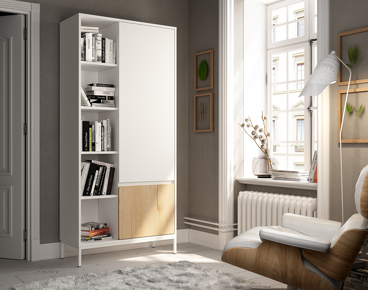 MÓDULO ALTO KIRA 2 PUERTAS 5 ESTANTES - Imagen 2