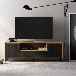 BAJO TV KIRA 2 PUERTAS 1 CAJÓN 1 HUECO